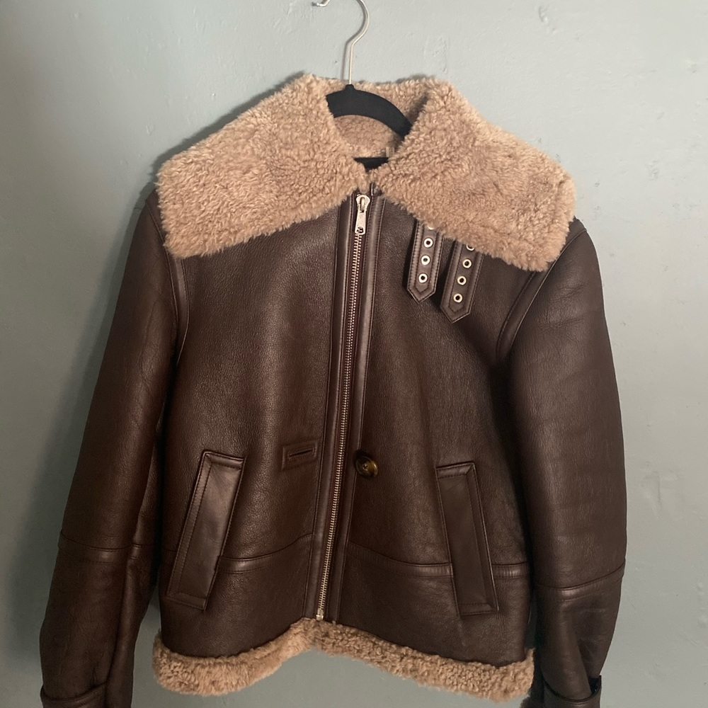 Helmut Lang Aviator Shearling Jacket - image 5